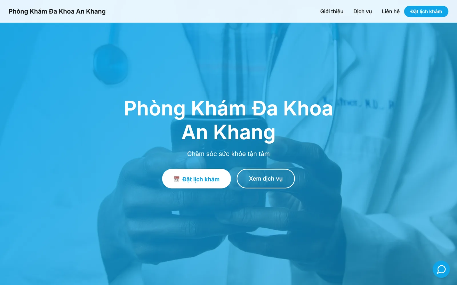 Mẫu website phòng khám