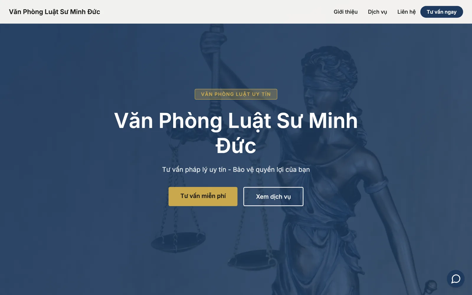 Mẫu website văn phòng luật