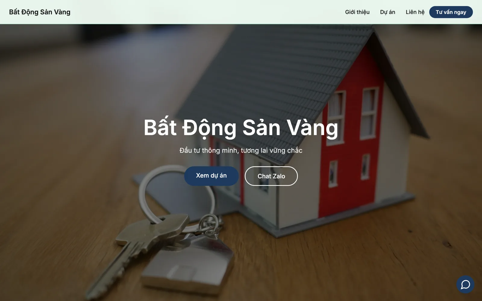 Mẫu website bất động sản